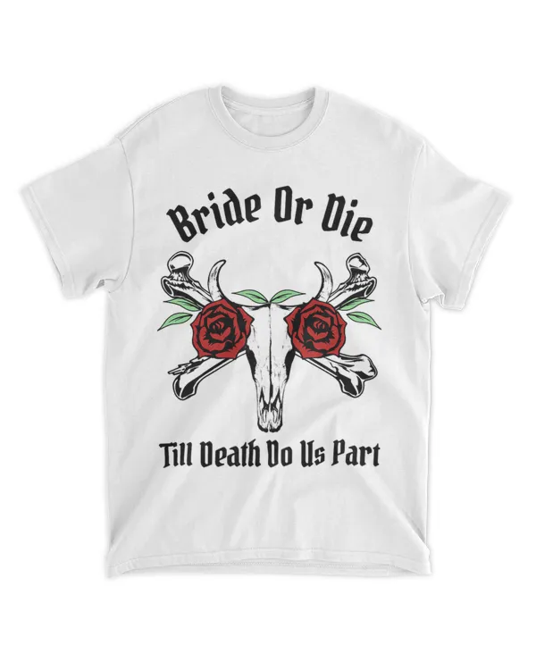 Womens Bride Or Die Babe Gothic Witchy Halloween Tarot Bachelorette