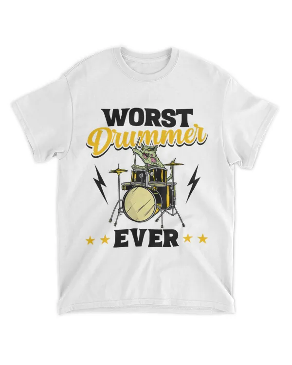 Worst Drummer Ever Rock Band Member Musician Metal Drums 1