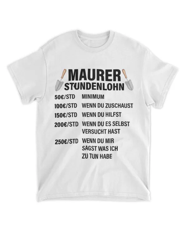 Maurer Masonermeister Craftsman Hourly Wage Masonry