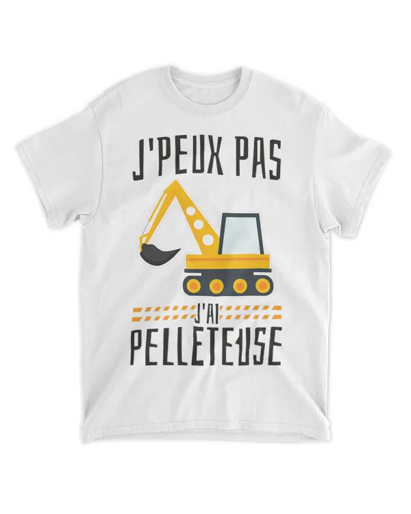 Mens J_peux pas j_ai Excavator Site Excavator Gift