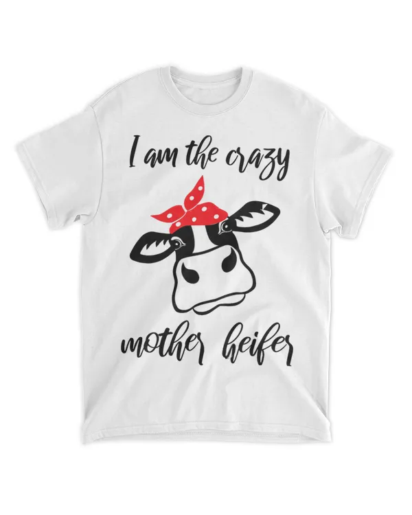 Mother Heifer Farmer Mom Cow Messy Bun Hair Bandana Cow 21