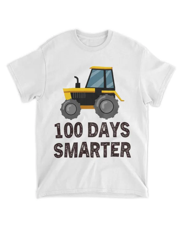 100 Day of School Smarter Funny Tractor 2Student Tractor
