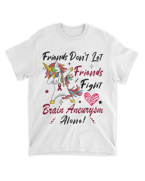 Brain Aneurysm Awareness Unicorn Burgundy Ribbon Support 21