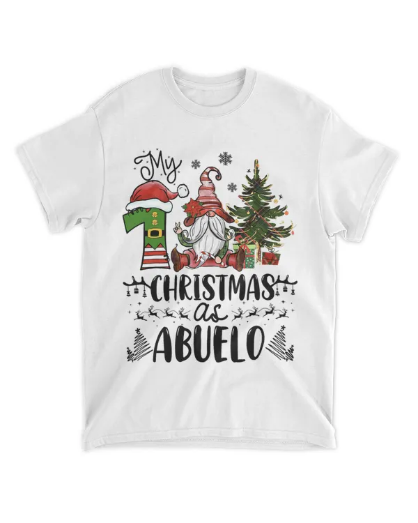 First Christmas As Abuelo Funny Gnome Lovers New Grandpa