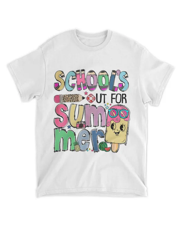 Schools Out For Summer Teacher Boys Girls Summer Vacation