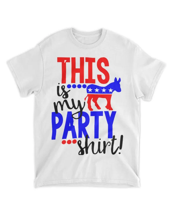 This Is My Party Tee Democrat donkey