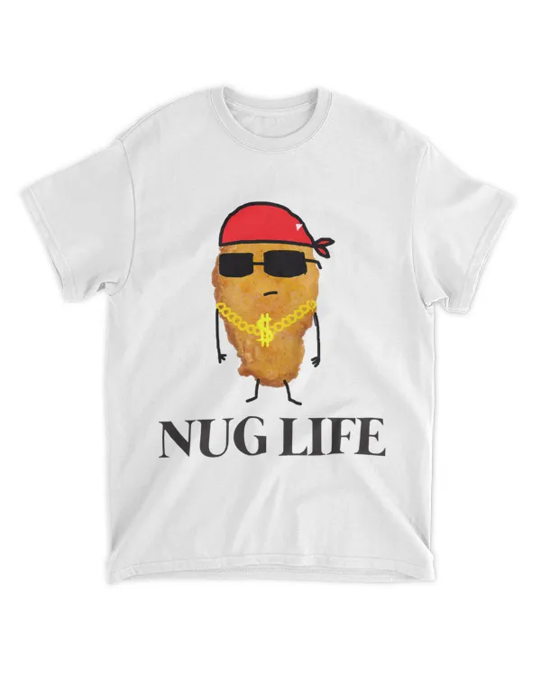 Funny Chicken Nugget Gangster Nug Life