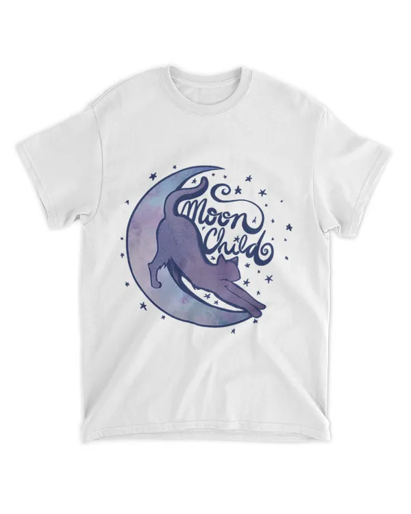 Moon Child Kitty Cats Purple MoonChild