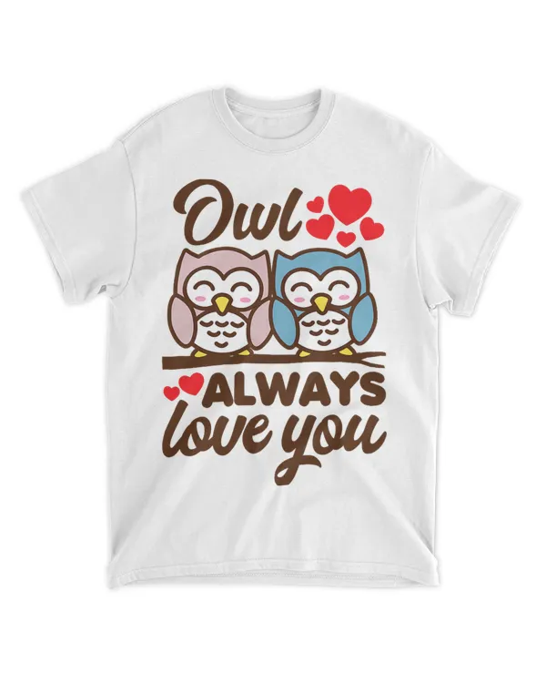 Owl Always Love You Valentines Day Birds Pun Hearts