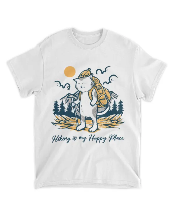 Hiking ( Hiking Trails ) - Hiking is my Happy Place T-shirt