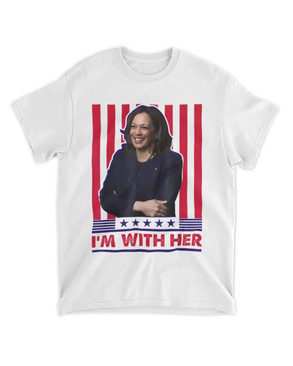 I'm With Her Kamala Vote For 2024 President Kamala-Harris T-Shirt (1)