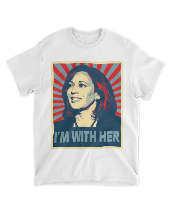 I'm With Her Kamala Vote For 2024 President Kamala-Harris T-Shirt