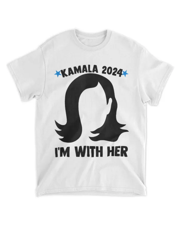 Kamala 2024 I'm With Her Silhouette President Vote Blue USA Tank Top