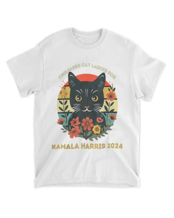 Childless Cat Ladies For Kamala Harris 2024 Kamala Shirt Harris 2024 Shirt Unisex - Men's Women's Tee Express Delivery Available
