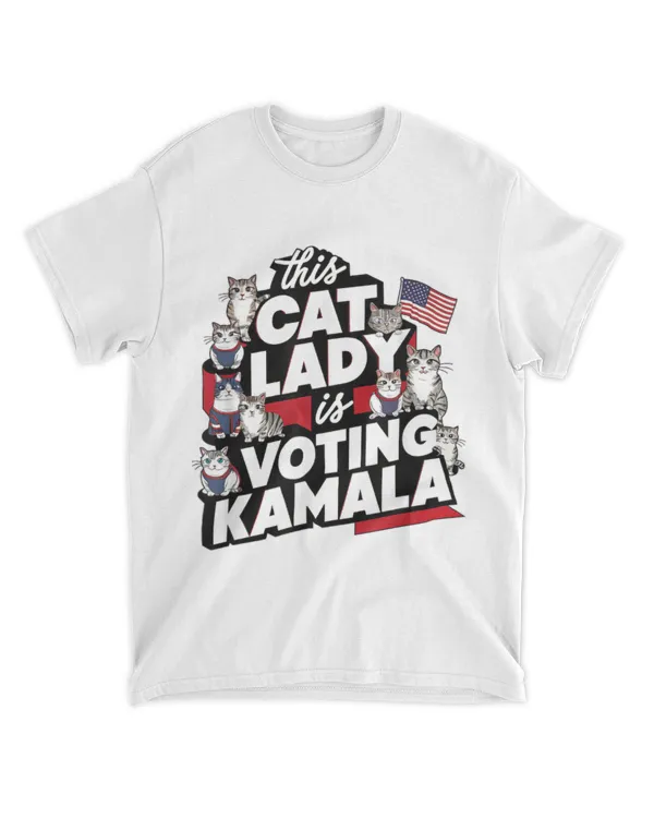 Kamala Harris President 2024 Shirt, Childless Cat Lady Shirt, Kamala