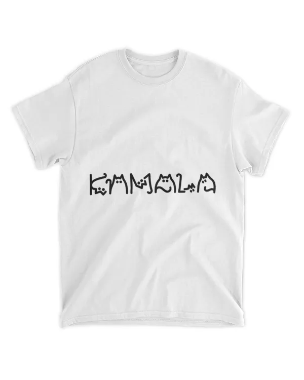Kamala La Cat Lettering Shirt