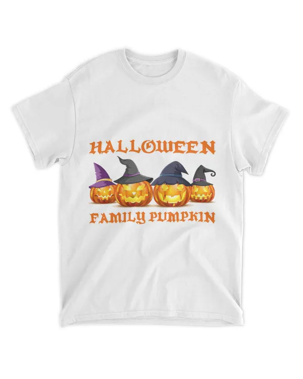 MEMODTEE79 - Halloween Shirt - Witch Family of Pumpkin