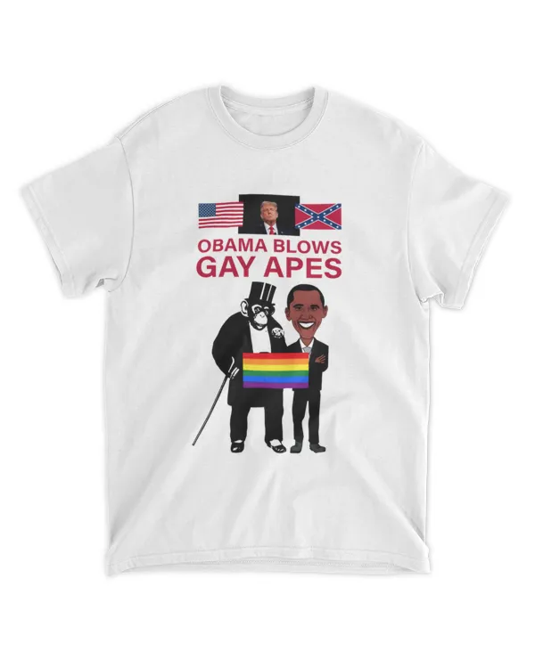 Donald Trump Obama Blows Gay Apes T-Shirt