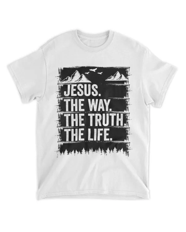 Jesus The Way Truth Life Bible Verse Christian Worship