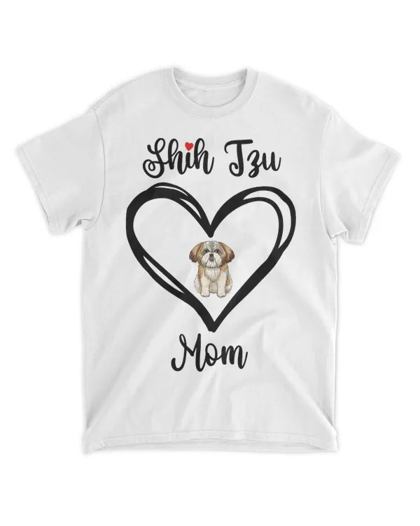 Shih Tzu Mama I Love My Shih Tzu Mom T-Shirt