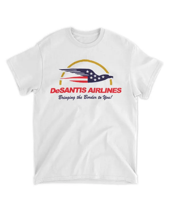 Desantis airlines political meme us flag t shirts