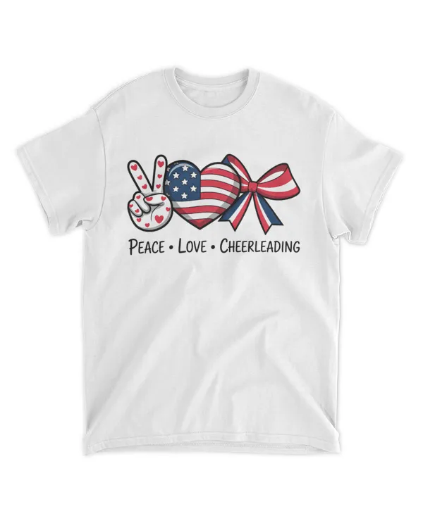 Peace Heart Bow USA Shirt – Cute Patriotic 4th of July