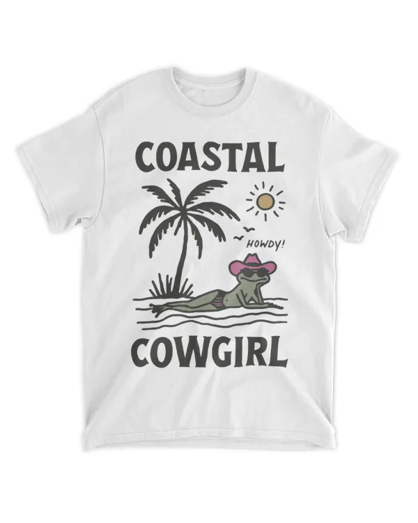 Coastal Cowgirl Frog, Western Summer Cowgirl Bachelorette Party, Ugly Frog Cowgirl At The Beach