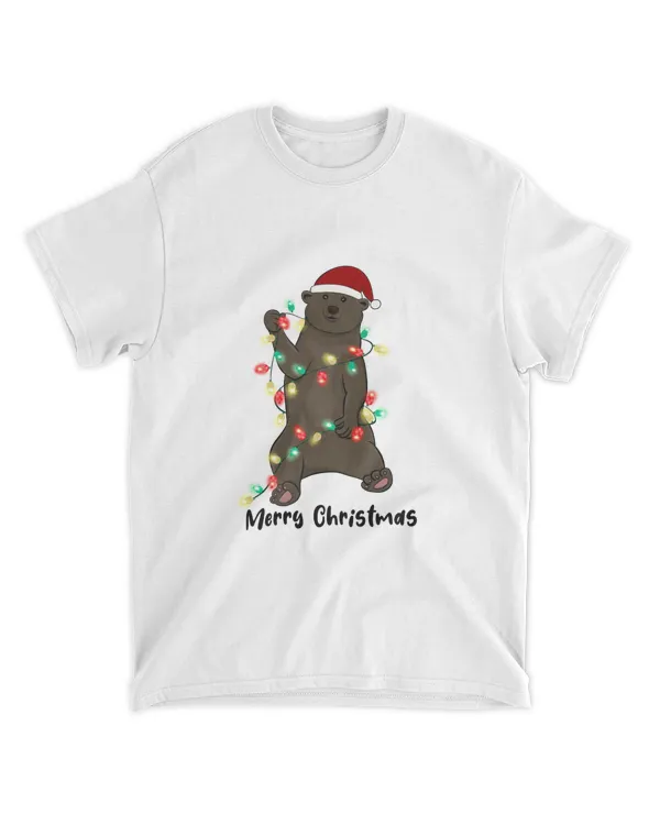 Merry Christmas Bear Funy Gift For Bear Loves QTMAS101722A3