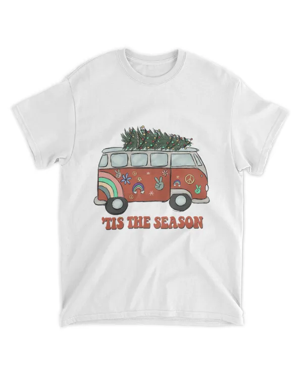 Tis the Season Hippe Car Merry Christmas QTMAS101722B8