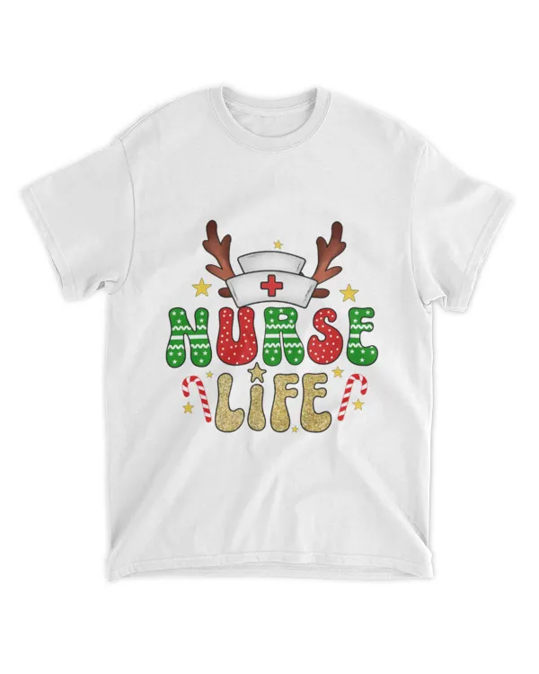Nurse Life Reindeer Christmas