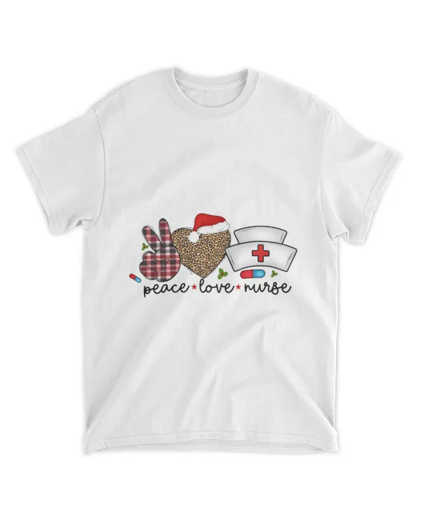 Peace Love Nurse Christmas
