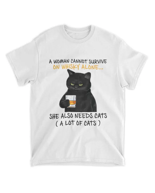 Miah1071_whisky A Woman Cannot Survive On Whisky Alone She Also Needs Cats
