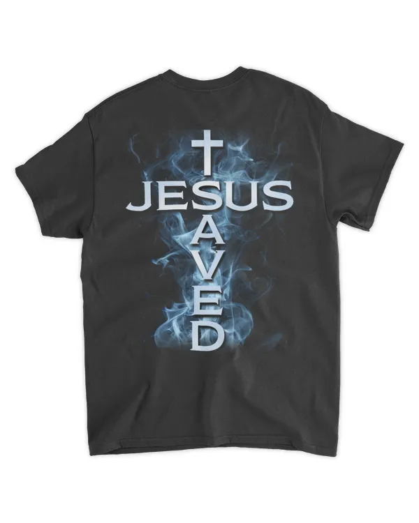 Jesus Saved Cross Shape