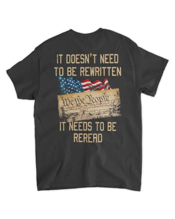 It Doesn't Need To Be Rewritten It Needs To Be Reread