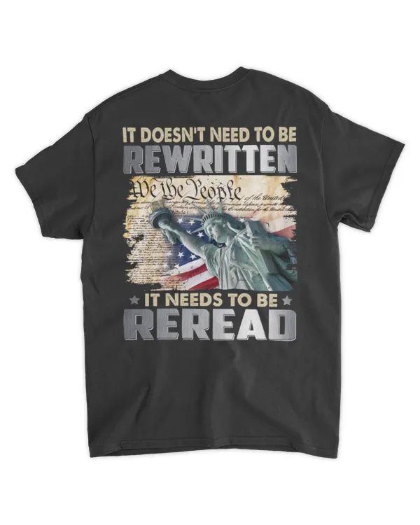 It Doesn't Need To Be Rewritten It Needs To Be Reread
