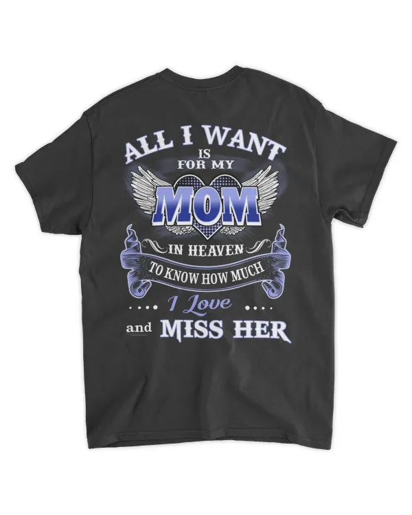 All I Want Is For My Mom In Heaven To Know How Much I Love and Miss Her