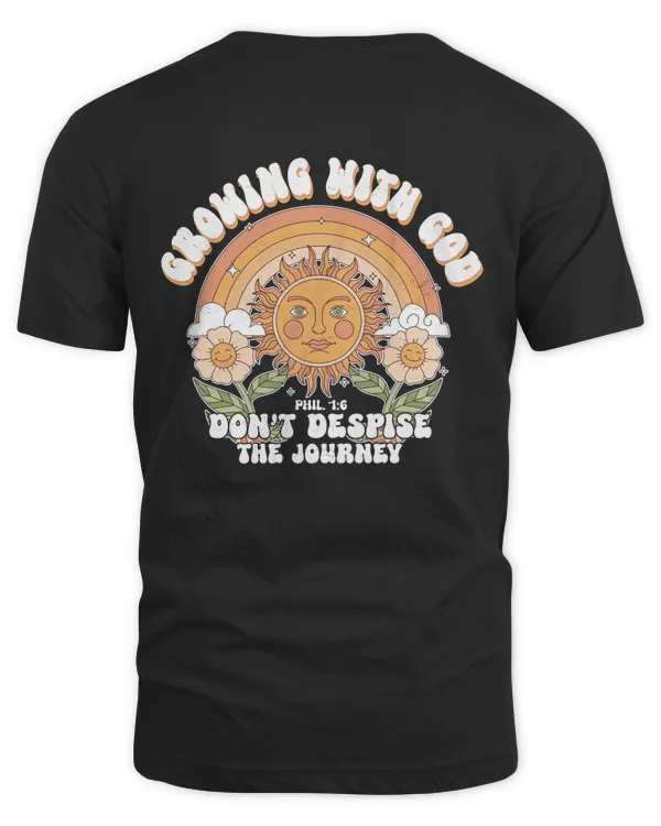 Growing With God Shirt, Christian Shirts, Christian T-shirt, Jesus Shirt Christian, Christian Graphic Tees, Bible Verse Shirt