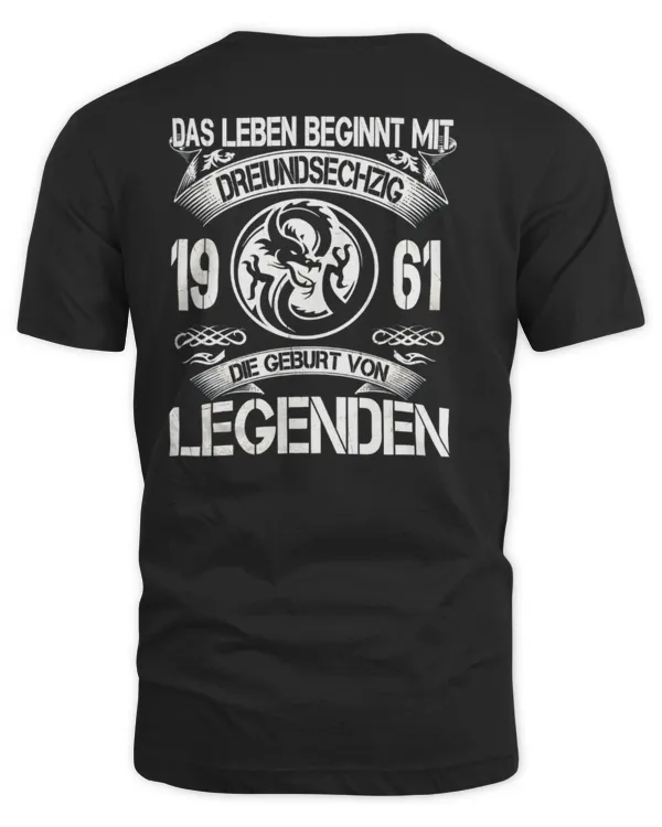 DAS LEBEN BEGINNT MIT 1961 DIE GEBURT VON LEGENDEN