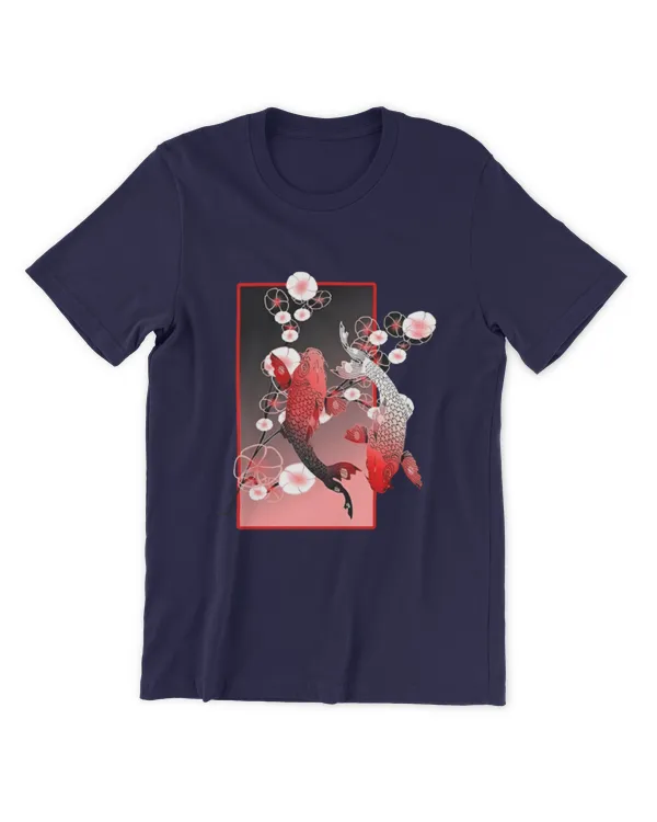 ETT1729 Sakura Cherry Blossom Koi Fish