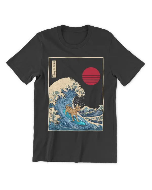 Savannah Cat Surfing The Great Wave