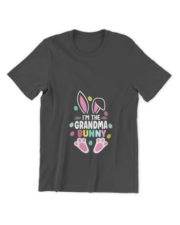 Womens I'm The Grandma Bunny Matching Family Easter Day V-Neck - Men's Premium Tshirt Men's Premium Tshirt