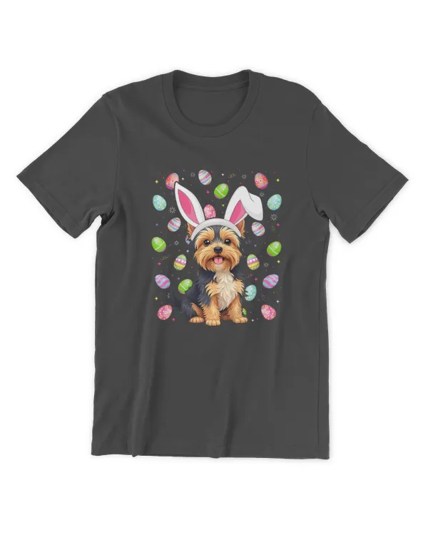 Yorkie Dog Easter Egg Hunt Bunny Ear Yorkie Easter Premium - Men's Premium Tshirt Men's Premium Tshirt