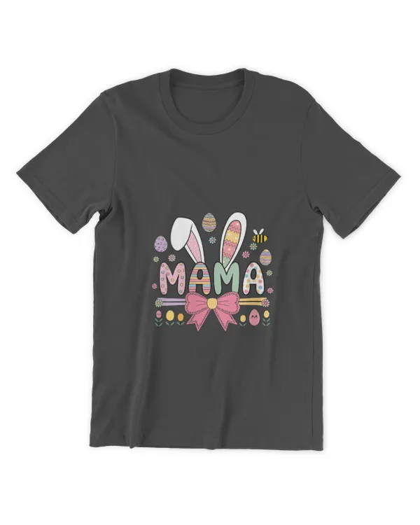 Womens Mama Bunny Easter Celebration Funny Bunny V-Neck - Men's Premium Tshirt Men's Premium Tshirt