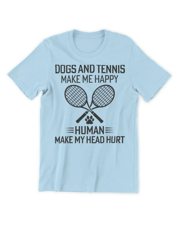 You Love Dogs And Tennis T-Shirt - Men's Premium Tshirt Men's Premium Tshirt