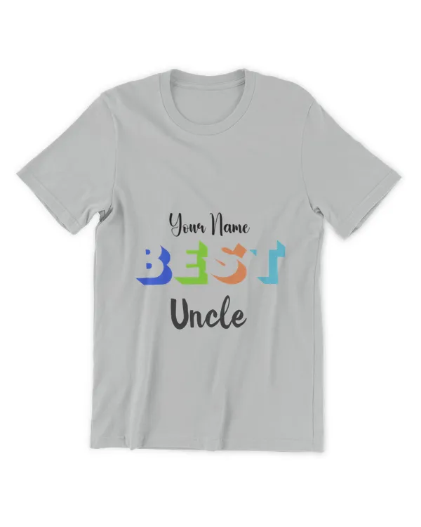 Best Uncle Personalized Retro Typography T-Shirt, Gifts For Uncle, Gifts Idea For Uncle - Unisex Premium T-Shirt Unisex Premium T-Shirt