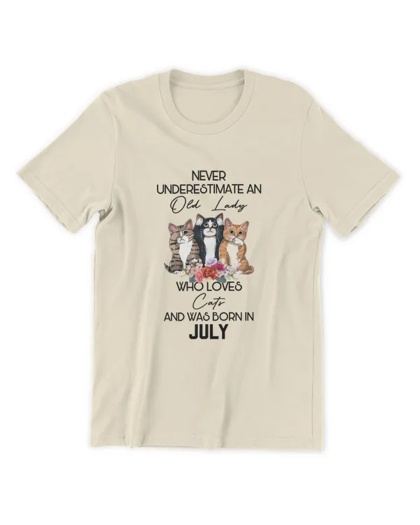 Miah1247_jul Never Underestimate An Old Lady Who Loves Cats And Was Born In July