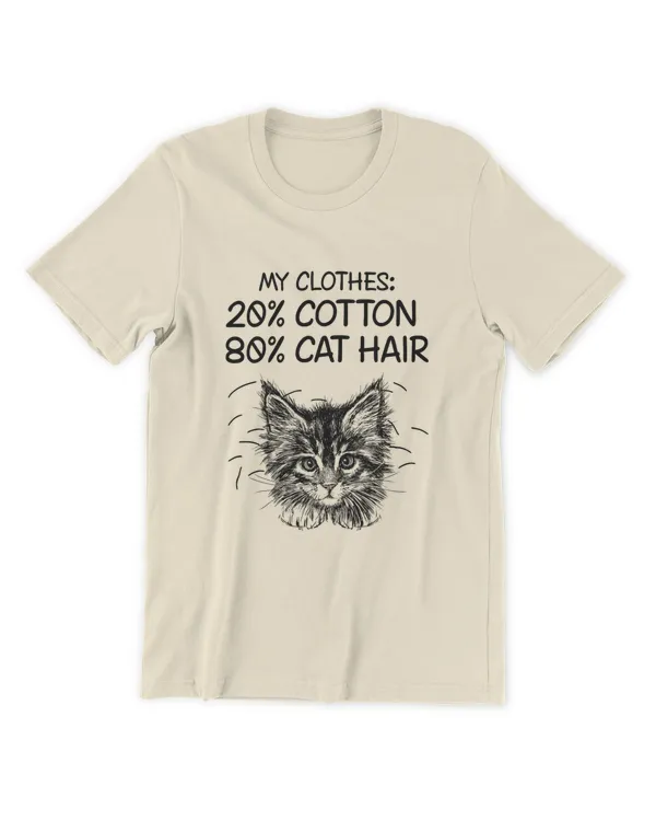 ETT1780 My Clothes 20 Cotton 80 Cat Hair