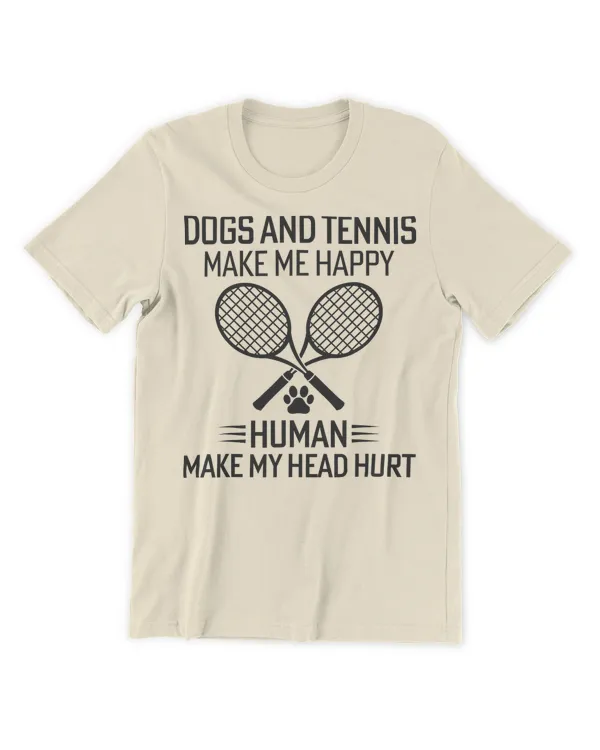You Love Dogs And Tennis T-Shirt - Men's Premium Tshirt Men's Premium Tshirt