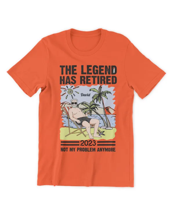 The Legend Has Retired 2 - Personalized Shirt - Gifts For Grandpa, Gifts Idea For Grandpa