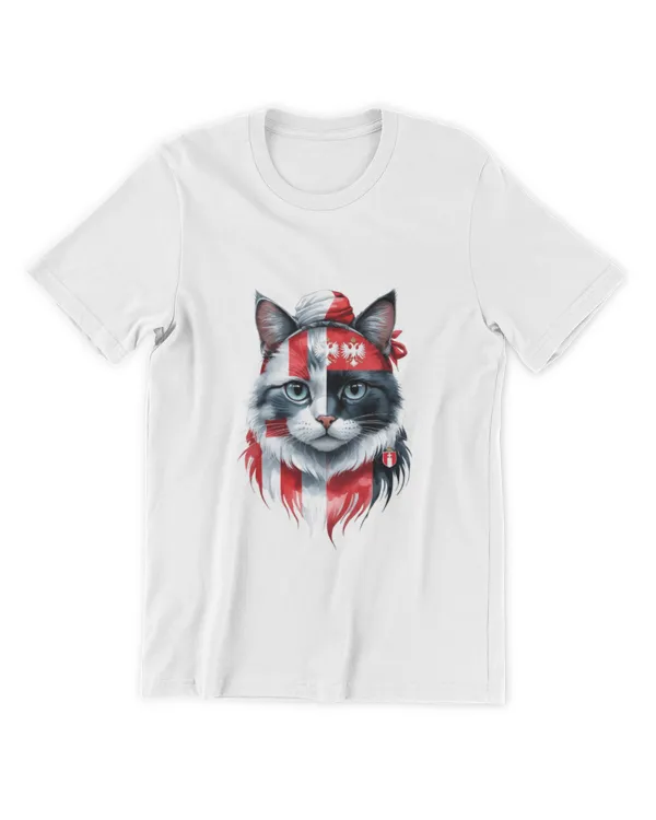 Exclusive Design_ Austria Cat Graphic Tee with Flag Elements_T7705_quality